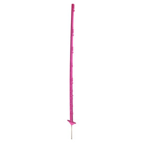 Doblit 156cm Poly Posts Heavy Duty Plastic Stake with 14 Insulators & Double Sided Step (Pink)