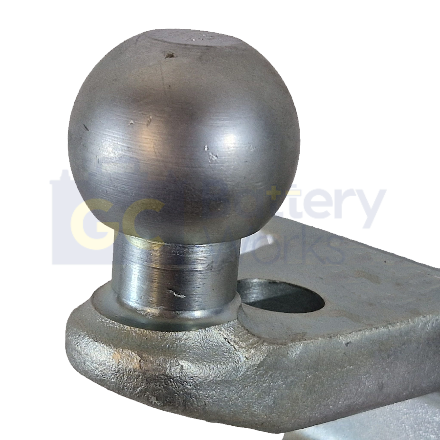 Dual Tow Hitch 50mm Ball & 25mm Pin Heavy Duty Towing 3500kg Silver - Suitable for Road Use