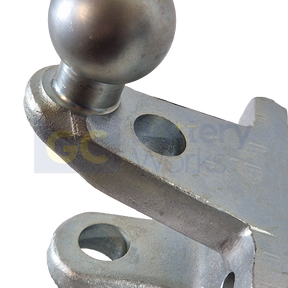 Dual Tow Hitch 50mm Ball & 25mm Pin Heavy Duty Towing 3500kg Silver - Suitable for Road Use