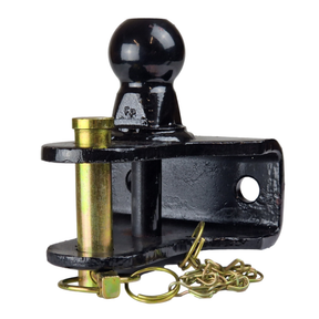 Dual Tow Ball Hitch Mount 50mm Ball & 22mm Pin Coupling Heavy Duty Towing 2500kg