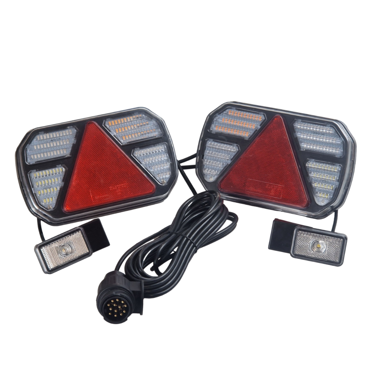 LED Trailer Light Set with Dynamic Indicator 12/24V 7 Functions with Side Markers