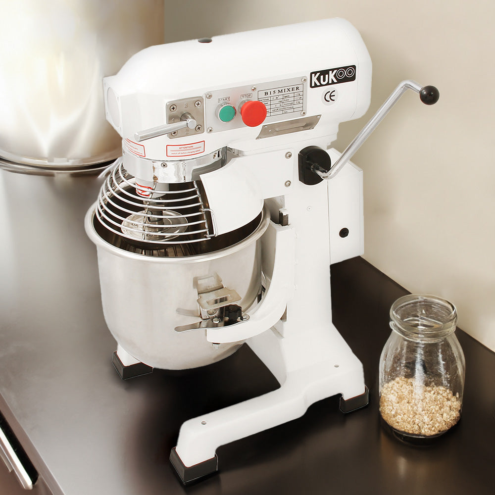 Commercial Planetary Mixer and Spiral Dough Mixer – 15 L Capacity