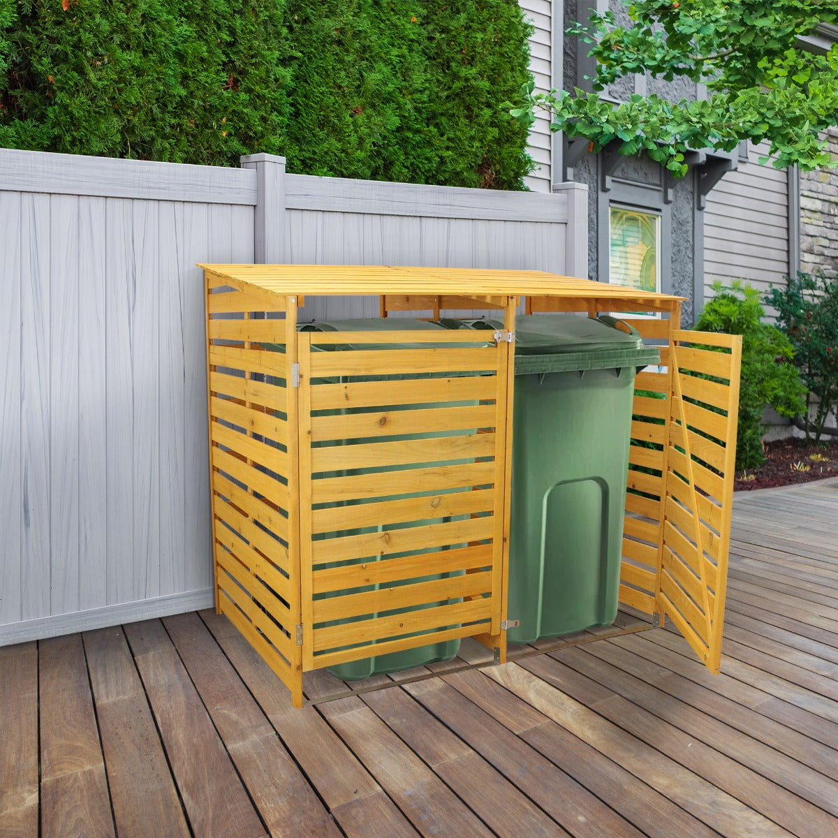 Double Wheelie Bin Storage Unit