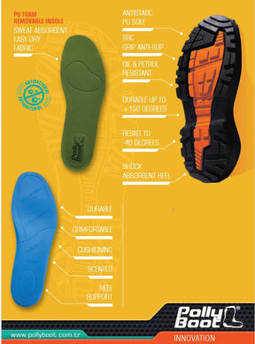 PollyBoot Ranger Premium Wellington Boot with Thermal Neoprene Lining