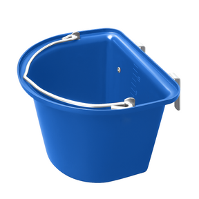 12L Tournament Feeding Manger Hanging Feed Bucket Equine Horse Stable Trough with Carry Handle and Mounting Bracket