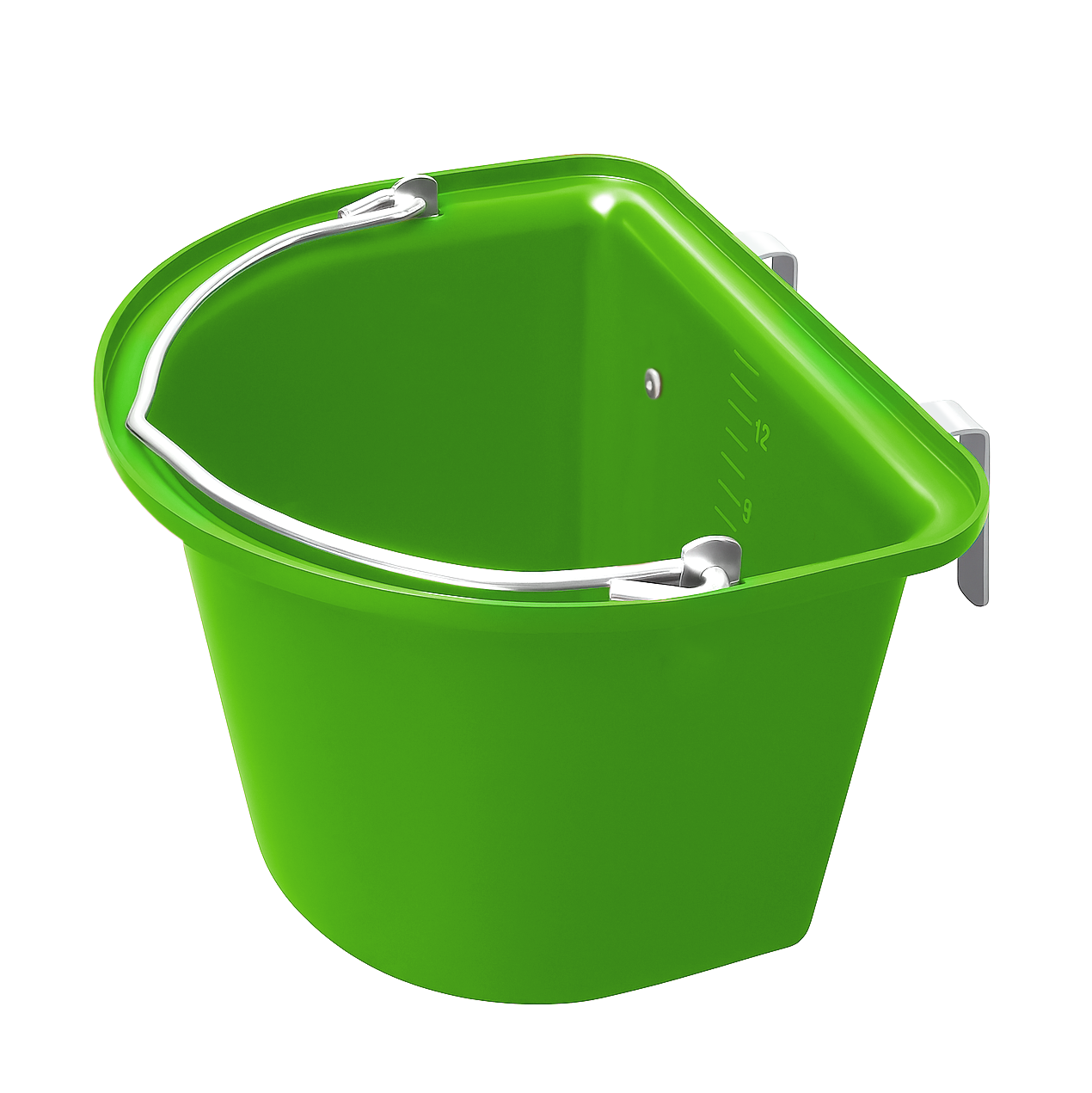 12L Tournament Feeding Manger Hanging Feed Bucket Equine Horse Stable Trough with Carry Handle and Mounting Bracket