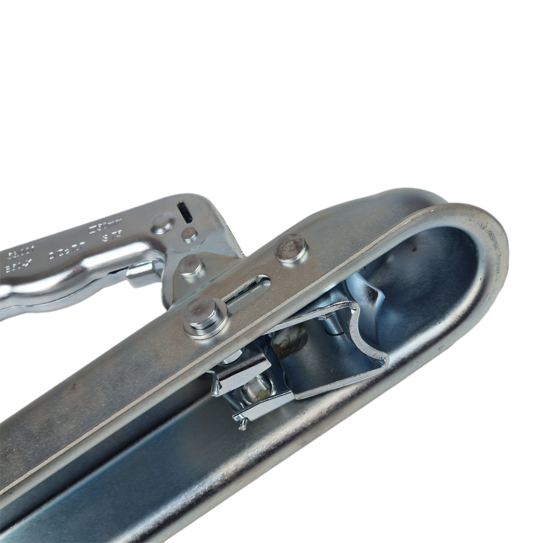 Trailer Hitch Coupling 50mm Ball Female for Unbraked Trailers - MAX 800KG -  50mm Drawbar Section