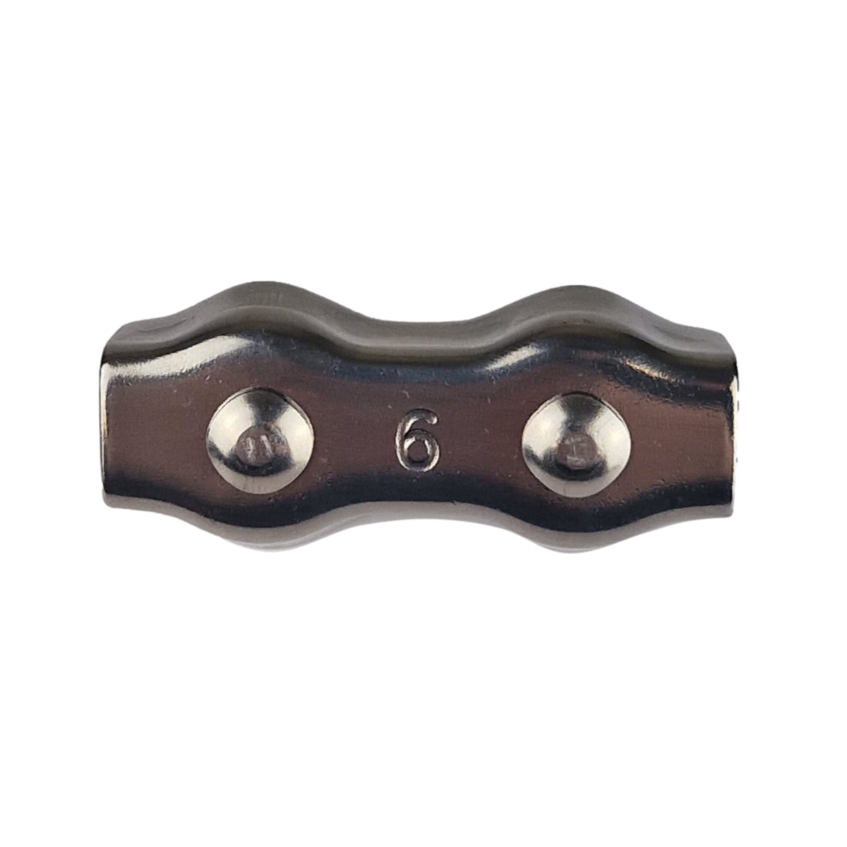 Rope Connector Stainless Steel Clamp - Up to 8mm Ø (5 pack)