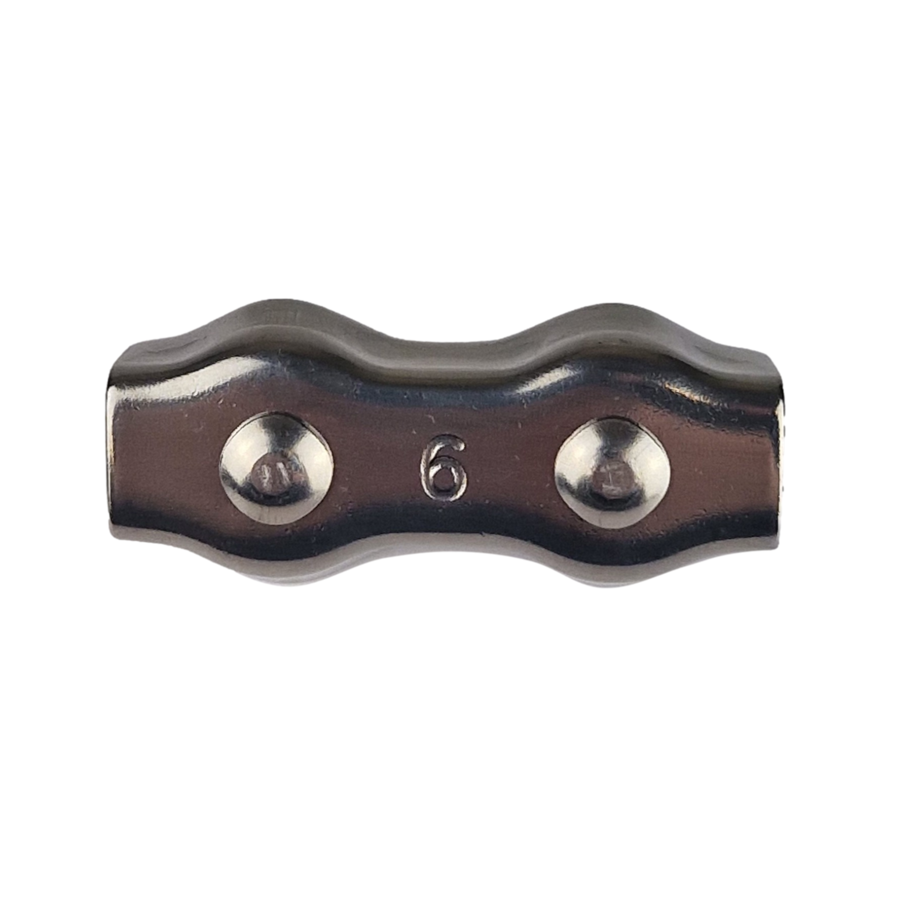 Rope Connector Stainless Steel Clamp - Up to 8mm Ø (5 pack)