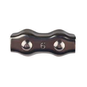Rope Connector Stainless Steel Clamp - Up to 8mm Ø (5 pack)