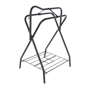 Folding Saddle Rack Stand with Blanket Dryer and Bridle Hook