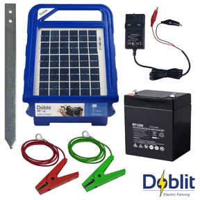 Doblit Solar Energiser 0.4J 6km Electric Fence Energiser