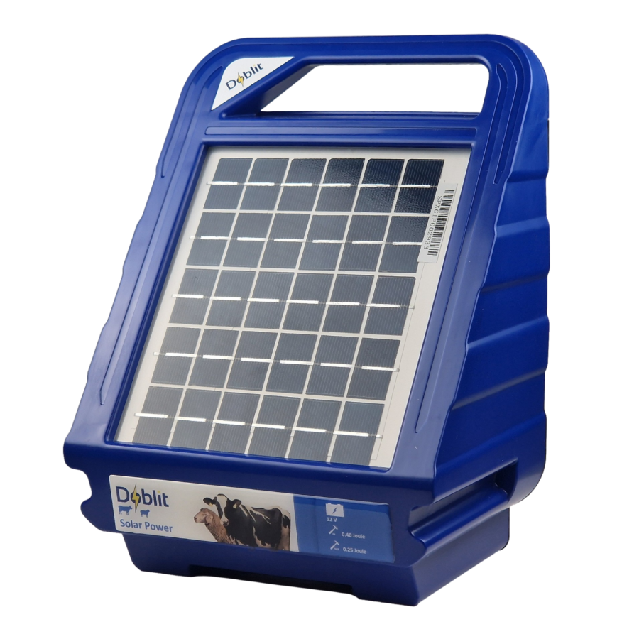 Doblit Solar Energiser 0.4J 6km Electric Fence Energiser