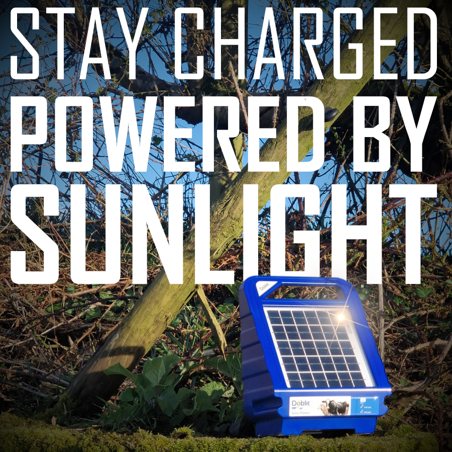Doblit Solar Energiser 0.4J 6km Electric Fence Energiser