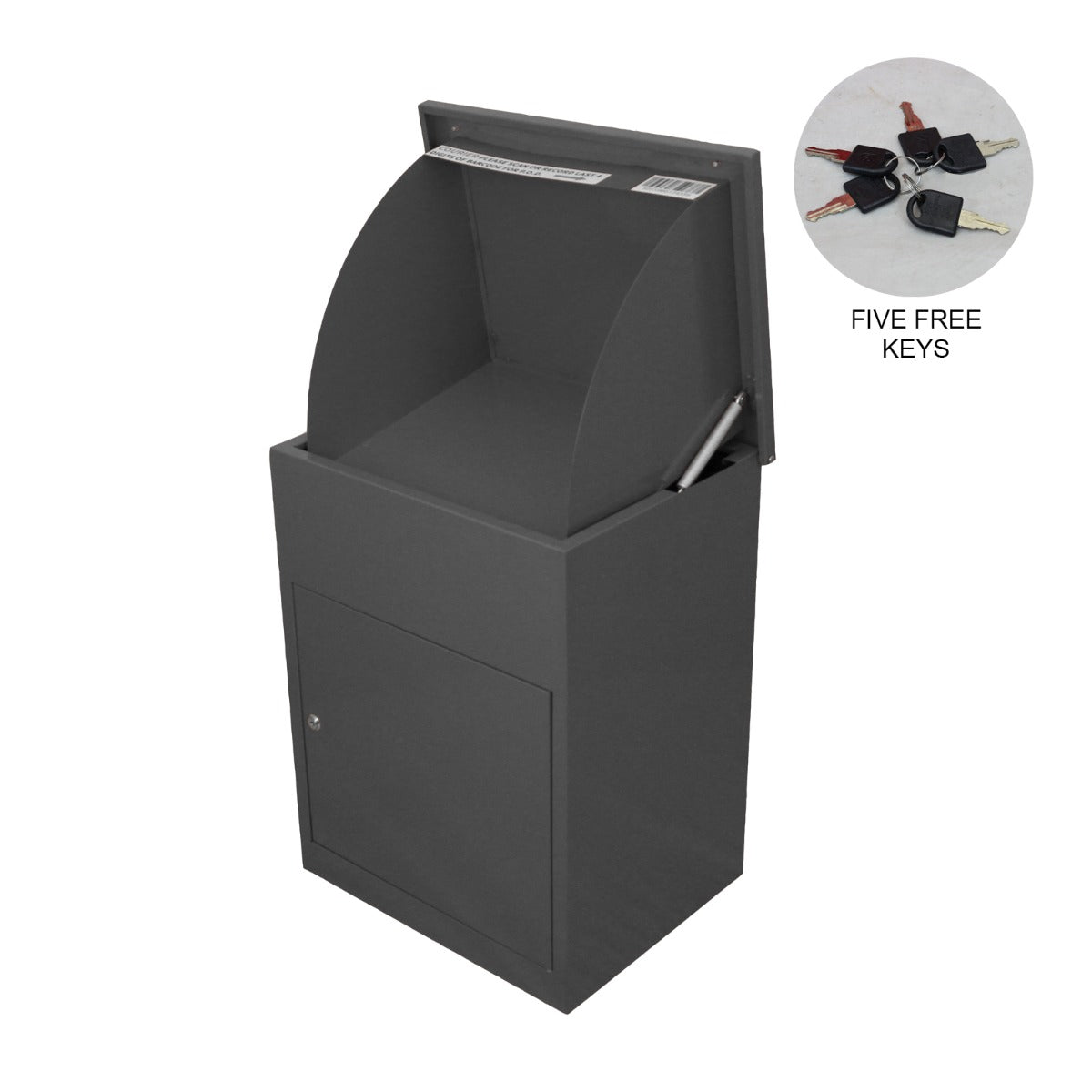 Grey Outdoor Parcel Post Box