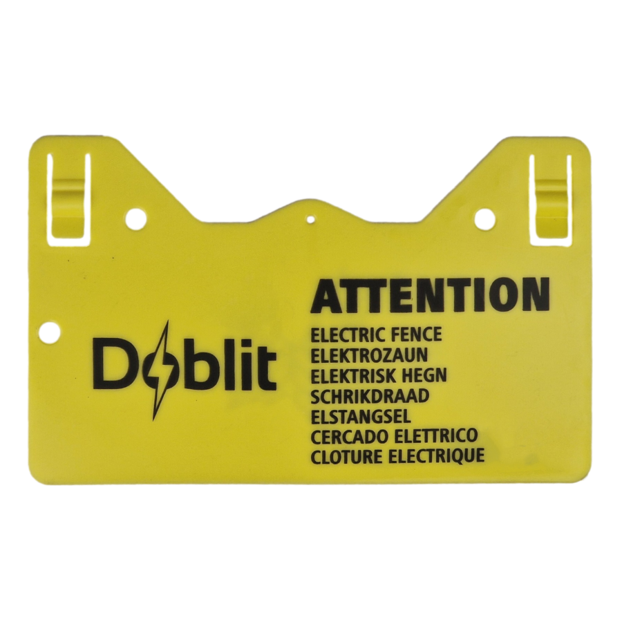 Doblit Warning Sign Hazard Clip-On EU Compliant 160x260mm